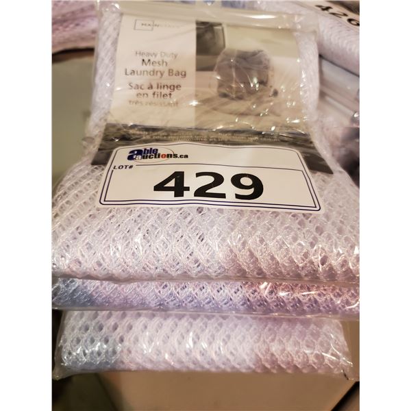 6 NEW MAINSTAYS HEAVY DUTY MESH LAUNDRY BAGS