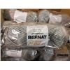 Image 2 : BOX OF 18 NEW GREY HEATHER YARNSPIRATIONS BERNAT SOFTEE AND CHUNKY YARN