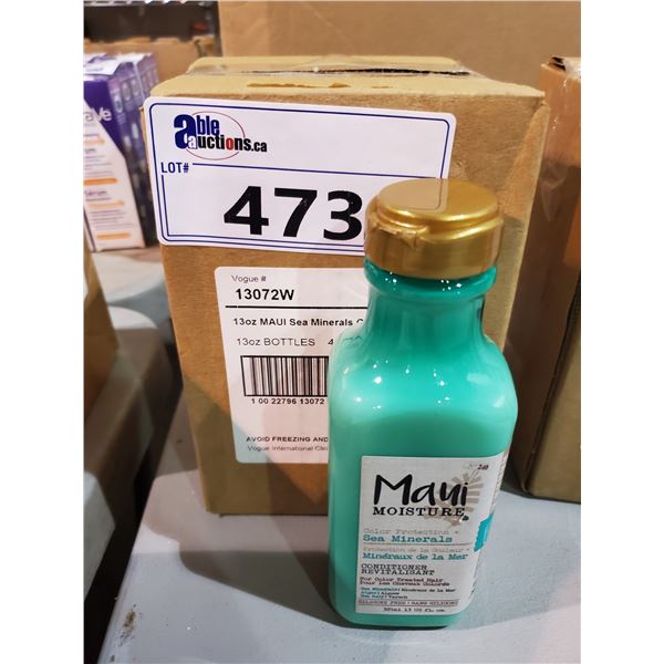 BOX OF 4 385ML BOTTLES OF MAUI MOISTURE COLOR PROTECTION SEA MINERALS