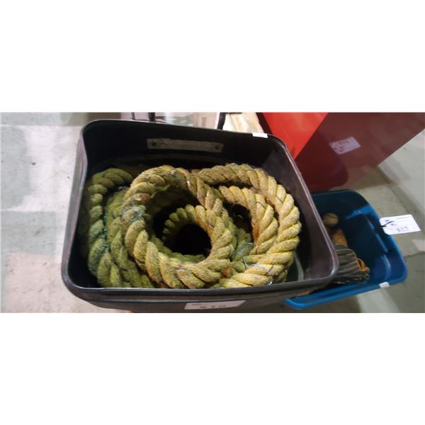 TUB OF TUG BOAT ROPE