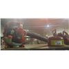 Image 1 : SHELF LOT OF PRIMO GAS CAN, ECHO GAS LEAF BLOWER, ELECTRIC LEAF BLOWER WITH BAG