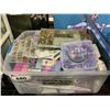Image 2 : 2 BINS OF ASSORTED COSTUME JEWELRY, BROOCHES & NECKLACES