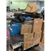 Image 2 : PALLET OF STORAGE LOCKER CONTENTS, TOTES, CLOTHES, AND MORE