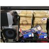 Image 2 : SHELF LOT OF PILLARS, SONY STEREO WITH SPEAKERS, CHRISTMAS LIGHTS