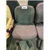 Image 2 : 3 ROLLING OFFICE CHAIRS - NO ARM RESTS