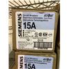 Image 2 : ALL NEW: 12 CASES (APPROX. 12 INSIDE) SIEMENS CIRCUIT BREAKER 15A