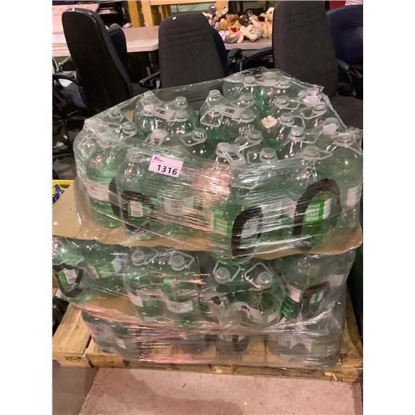 PALLET OF ICE RIVER DISTILLED 4L JUGS OF WATER