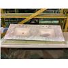 Image 1 : NEW OUT OF BOX DOUBLE CARRARA SINK MARBLE TOP HD-012-60 APPROX. 60 X 22"