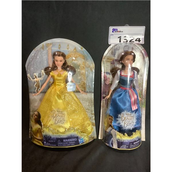 BOTH NEW: DISNEY BEAUTY AND THE BEAST ENCHANTING MELODIES & VILLAGE DRESS DOLLS