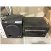 Image 1 : SONY SUBWOOFER, JVC 5 DISC PLAYER, & JVC AUDIO/VIDEO RECEIVER