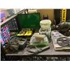 Image 2 : ASSORTED TOOLS INCLUDING: MAKITA CORDLESS DRILL (NO BATTERY), NAIL GUN, MALLET, & MORE