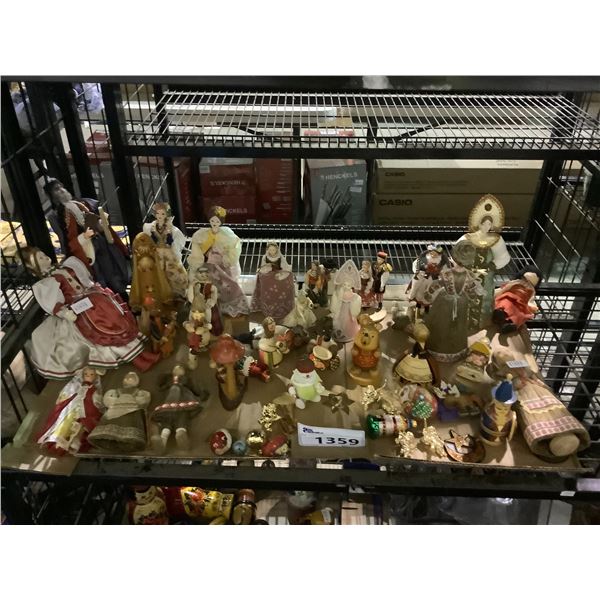 ASSORTED COLLECTIBLE FIGURES AND DOLLS