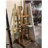 Image 2 : 2 ART EASELS, SIDE METAL BED FRAME, 2 CLOSET DOORS, & MORE