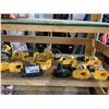 Image 3 : LARGE QUANTITY OF DEWALT ITEMS INCLUDING: 1 BATTERY, CORDLESS TOOLS (SAWZALL, DRILLS, LIGHT, 4