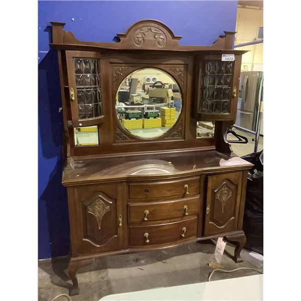 BUBBLE GLASS CABINET WITH MIRROR