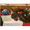 Image 2 : ROLLING TABLE WITH ASSORTED CHRISTMAS DECOR & LIGHTING