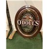 Image 2 : O'DOUL'S AMBER MIRROR BACK FRAMED SIGN APPROX. 26 X 32"