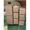 Image 1 : 1 ROLLING CART & 8 STACKABLE CAMBRO FOOD WARMERS (1 STACK WITH BUILT IN WHEELS)