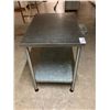 Image 2 : STAINLESS STEEL 2 TIER TABLE APPROX. 37 X 25.5 X 35.5"
