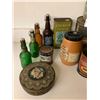 Image 2 : ASSORTED COLLECTIBLE CONTAINERS: BEER, OLIVE OIL, COFFEE, & MORE