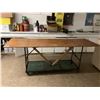 Image 1 : ROLLING 2 TIER TABLE APPROX. 96 X 34"