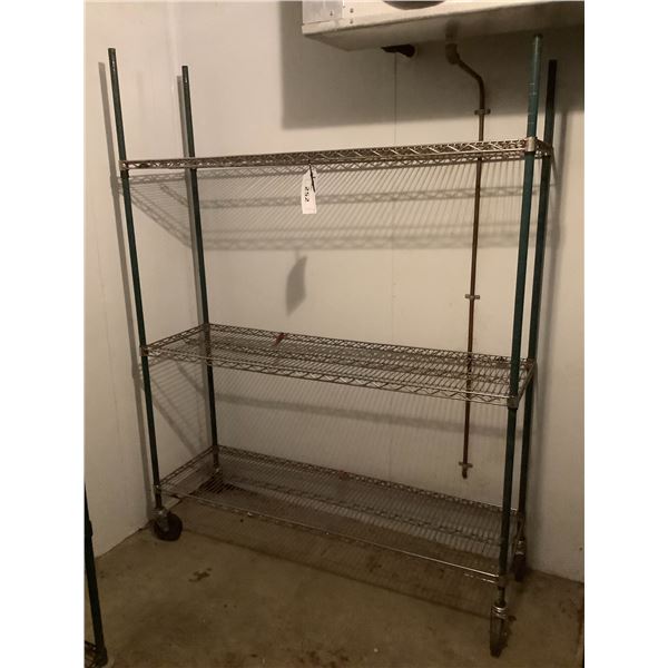 3 TIER ROLLING METRO COMMERCIAL RACK - Able Auctions