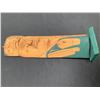Image 2 : FIRST NATIONS HAND CARVED & PAINTED TOTEM (MISSING A PIECE) HAIDA CHIEF BY TYRONE JOSEPH SALISH