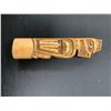 Image 2 : FIRST NATIONS HAND CARVED TOTEM APPROX. 10.25 X 1.75"