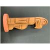 Image 2 : FIRST NATIONS HAND CARVED TOTEM EAGLE BY TYRONE JOSEPH 1997 SALISH APPROX. 13 X 5"