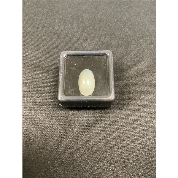 MOONSTONE "CAT-EYE EFFECT" 7.265CT 15.18 X 9.31 X 6.62MM OVAL CABOCHON VVS BRAZIL UNTREATED