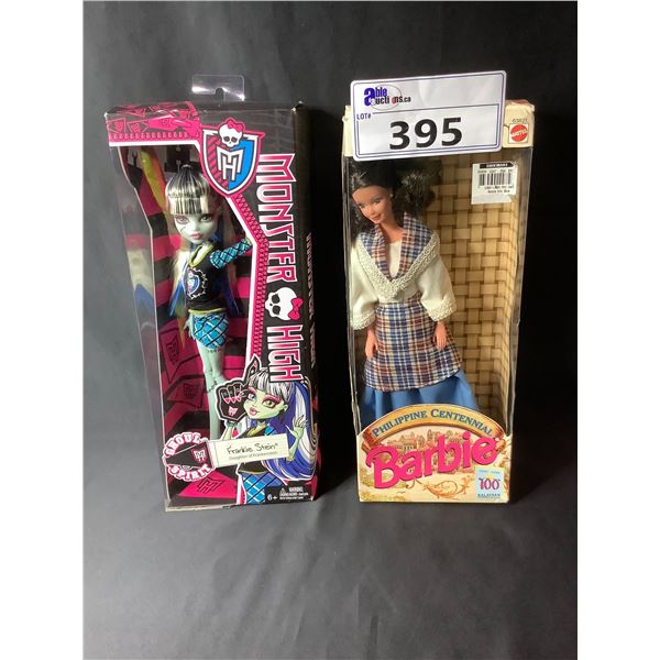 BARBIE PHILIPPINE CENTENNIAL & MONSTER HIGH FRANKIE STEIN DAUGHTER OF FRANKENSTEIN TOYS