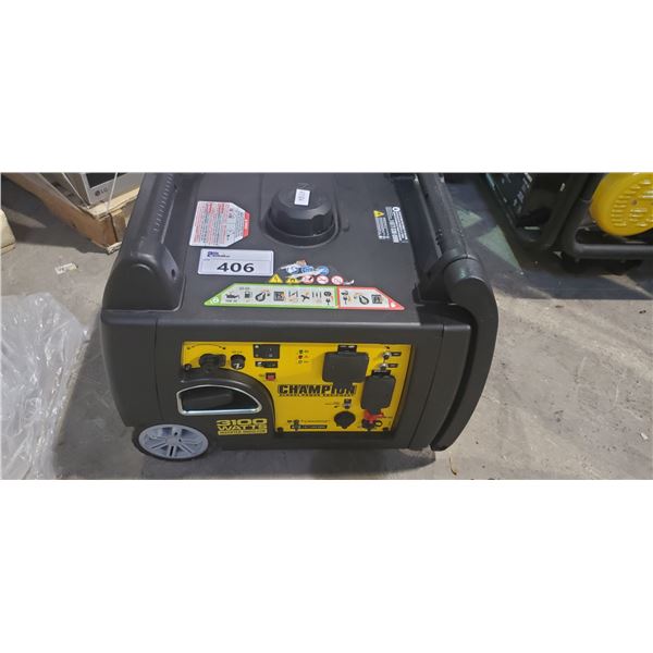 CHAMPION 3100 WATTS INVERTER GAS POWERED GENERATOR *MAY REQUIRE PARTS OR REPAIR*