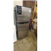 Image 1 : DANBY STAINLESS STEEL, AND BLACK FRIDGE WITH FREEZER (DINGS ON DOOR)