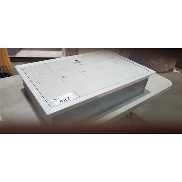 5 BAY ALUMINUM COMMERCIAL GRADE CMC RECESSED MAILBOXES WITH KEYS Able 5-bay-aluminum-commercial-grade-cmc-recessed-mailboxes-with-keys-able