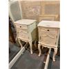 Image 2 : ANTIQUE SHABBY CHIC BED FRAME AND 2 NIGHT STANDS