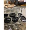 Image 2 : SHELF LOT OF DINNERWARE, AND GLASSWARE