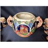 Image 2 : GERMAN PUNCH BOWL WITH 12 CUPS