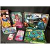 Image 2 : 7 NEW IN PACKAGING: DISNEY TOYS INCLUDING: TARZAN, MONSTERS INC., MERIDA, LITTLE MERMAID, & SNOW