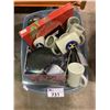 Image 2 : BIN OF ASSORTED COLLECTIBLES, STEINS, GLASSWARE, & MORE