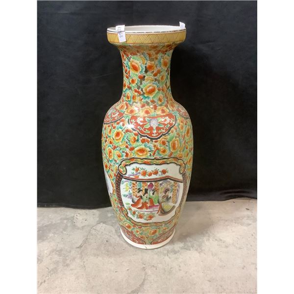 CHINESE DECORATED VASE APPROX. 16" TALL