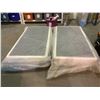 Image 2 : 2 NEW WHITE MATCHING XL SINGLE BOX SPRINGS FOR KING SIZE MATTRESS