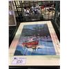 Image 2 : 3 ASSORTED PRINTS; WILDLIFE, FISHING BOAT AND FLORAL