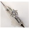 Image 2 : 14K DIAMOND (0.6CT) W/ 8 SIDE STONES (0.3CT) RING SIZE 6