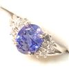 Image 2 : 10K TANZANITE (2.1CT) DIAMOND(0.2CT) RING SIZE 6