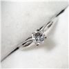 Image 2 : PLATINUM DIAMOND (0.22CT) RING SIZE 6.5