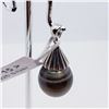 Image 2 : SILVER TAHITIAN PEARL (14.9MM X 15MM) DROP STYLE PENDANT