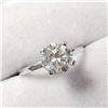 Image 2 : 14K  WHITE MOISSANITE(1.1CT) RING SIZE 6