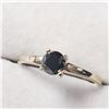 Image 2 : 10K  BLACK DIAMOND(0.3CT) RING SIZE 6