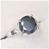 Image 2 : 10K  BLACK DIAMOND(3.5CT) DIAMOND(0.06CT) RING SIZE 6.5