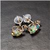 Image 2 : 10K  OPAL (0.76CT) MOISSANITE(0.06CT) EARRINGS